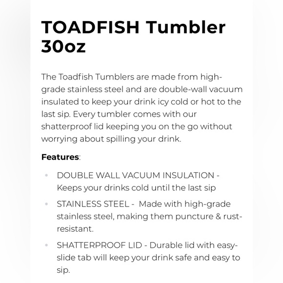 Toadfish 32oz tumblers - Picture 3 of 4